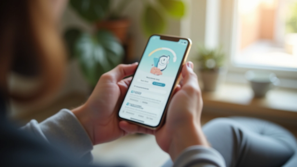 Telefon s aplikacijom za zarade prikazan na ruci
